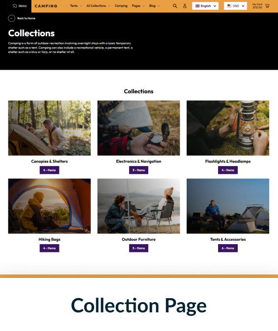 Camping Shopify Theme