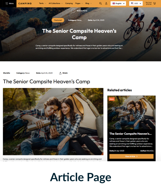 Camping Shopify Theme