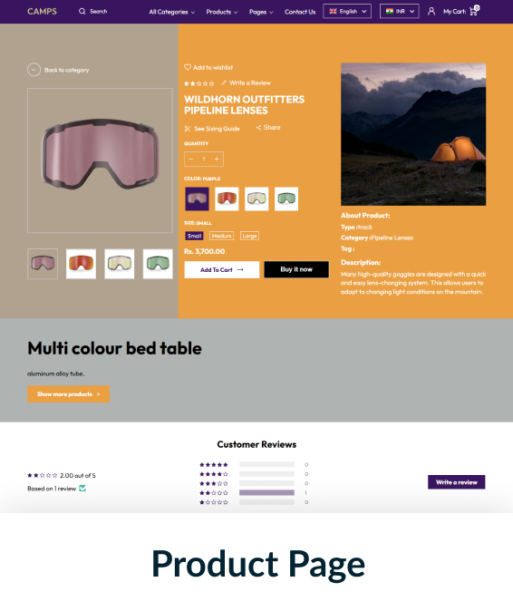 Camps Shopify Theme
