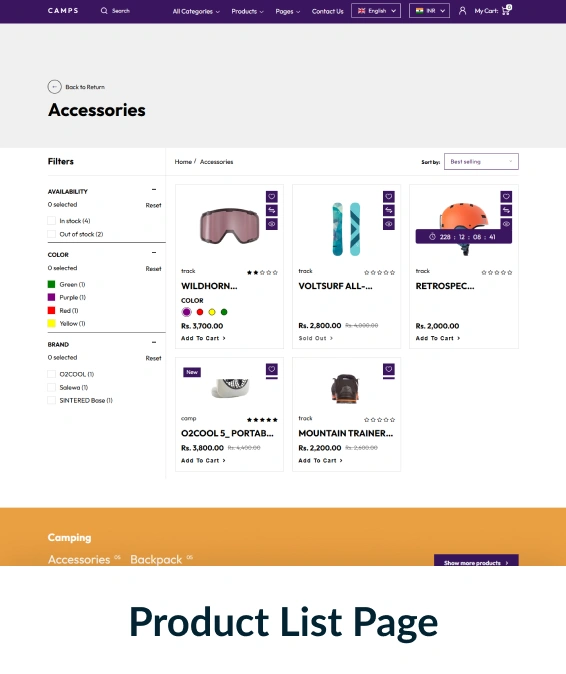 Camps Shopify Theme