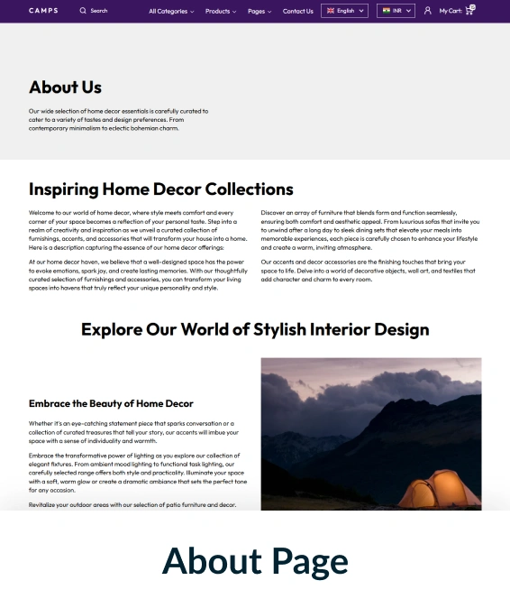Camps Shopify Theme