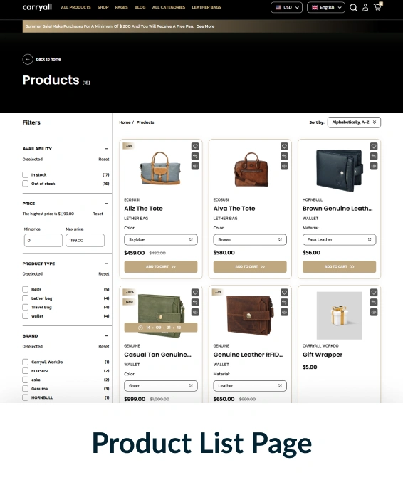 Carry All Shopify Theme