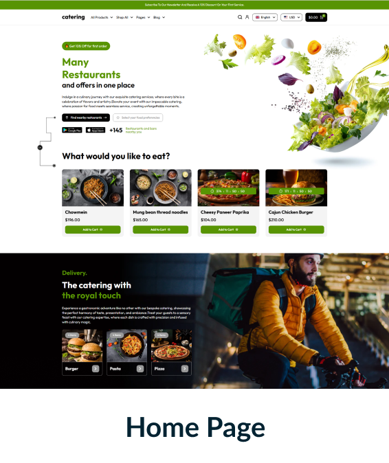 Catering Shopify Theme