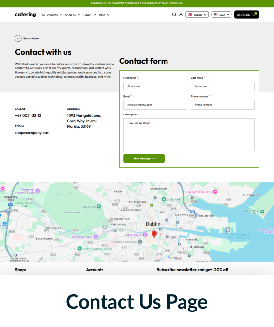 Catering Shopify Theme