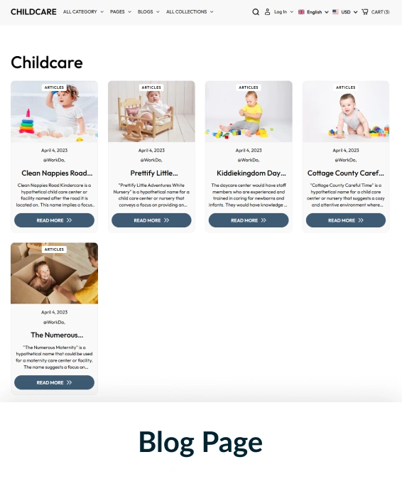 Childcare Shopify Theme