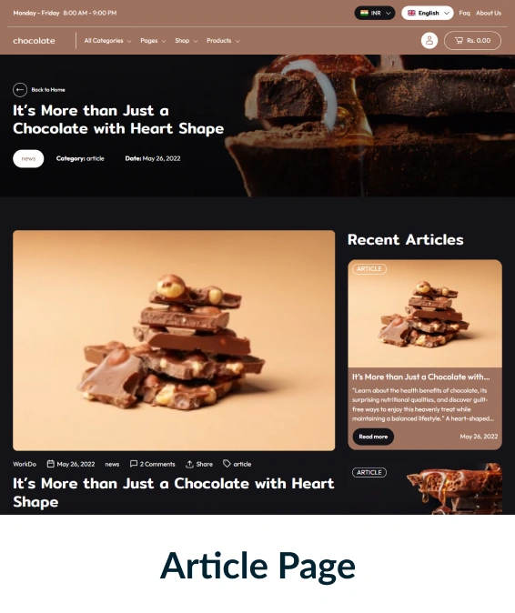 Chocolate Shopify Theme