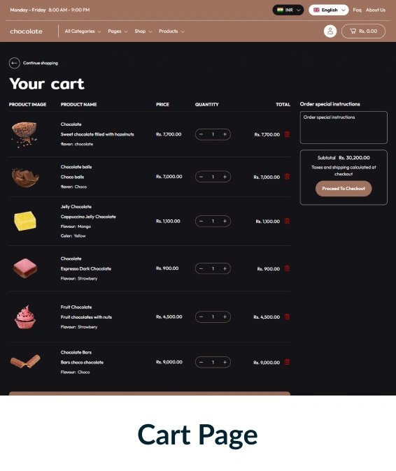 Chocolate Shopify Theme