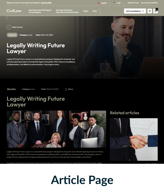 Civil Law Shopify Theme