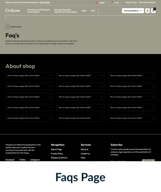 Civil Law Shopify Theme