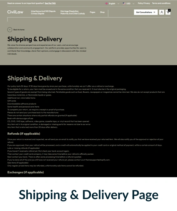 Civil Law Shopify Theme