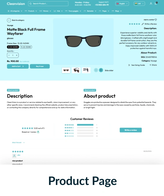 Cleanvision Shopify Theme