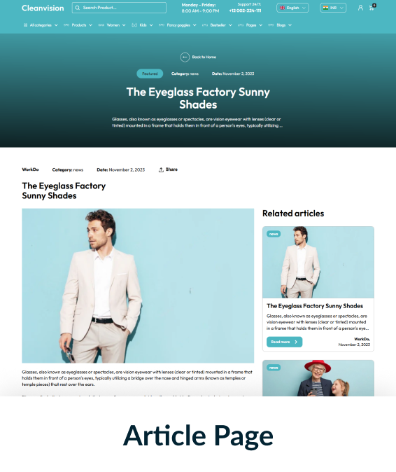 Cleanvision Shopify Theme