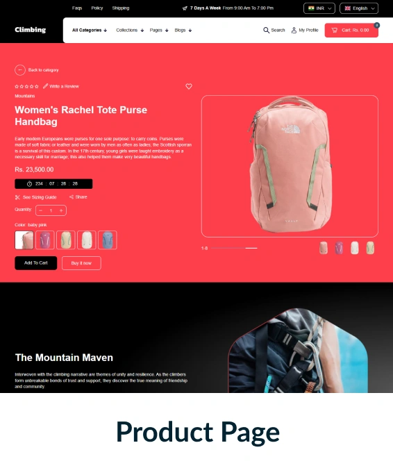 Climbing Shopify Theme