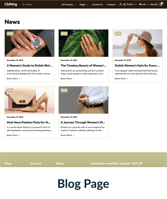 Clothing Shopify Theme