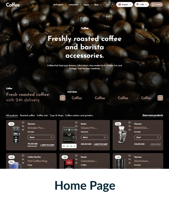 Coffee Shopify Theme