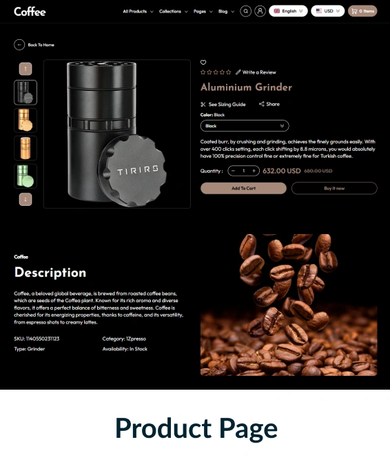 Coffee Shopify Theme
