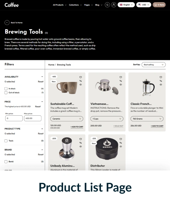 Coffee Shopify Theme