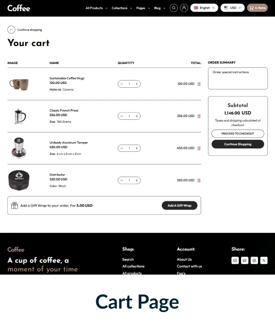 Coffee Shopify Theme