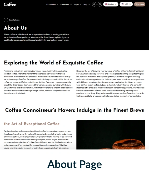 Coffee Shopify Theme