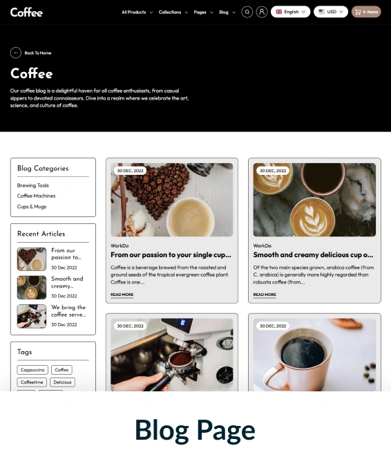 Coffee Shopify Theme