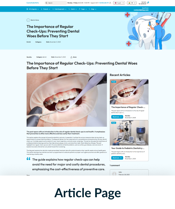 Cosmetic Dentistry Shopify Theme