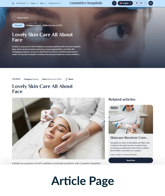 Cosmetics Hospitals Shopify Theme