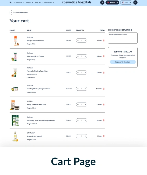 Cosmetics Hospitals Shopify Theme