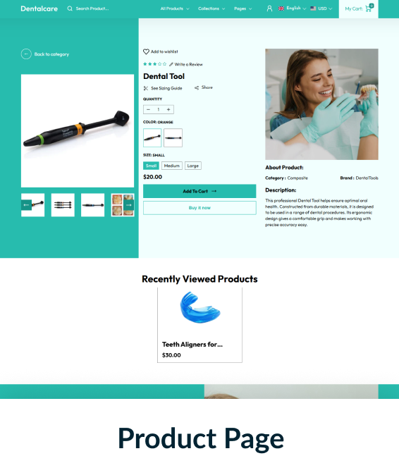 DentalCare Shopify Theme