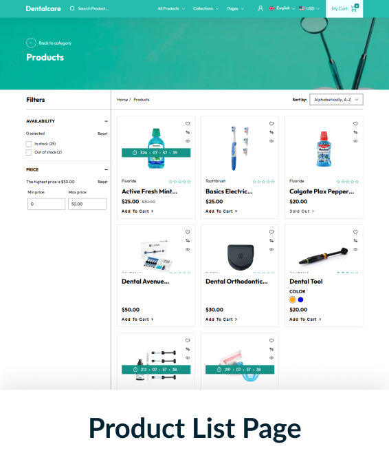 DentalCare Shopify Theme