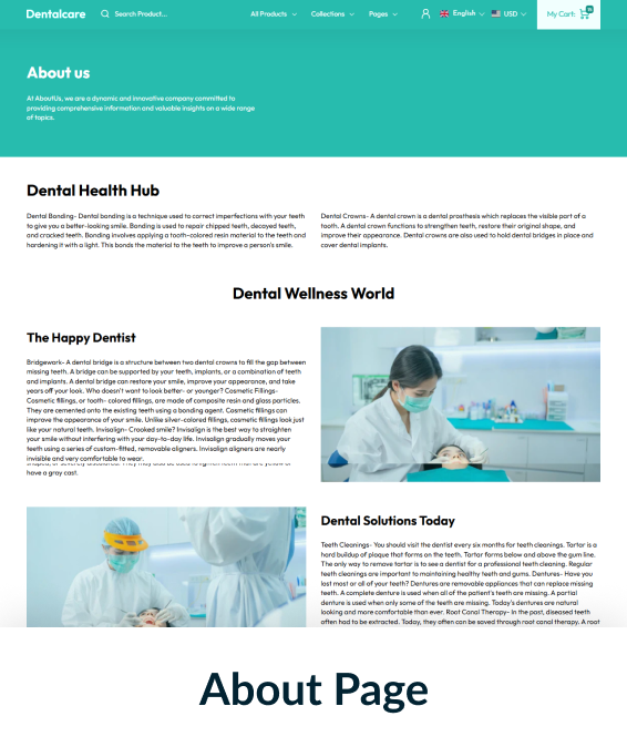 DentalCare Shopify Theme