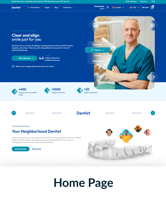 Dentist Shopify Theme