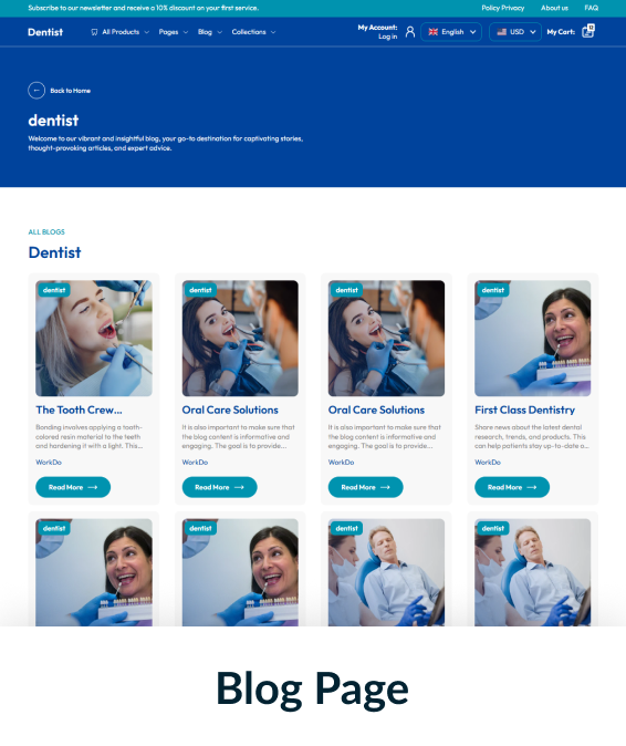 Dentist Shopify Theme