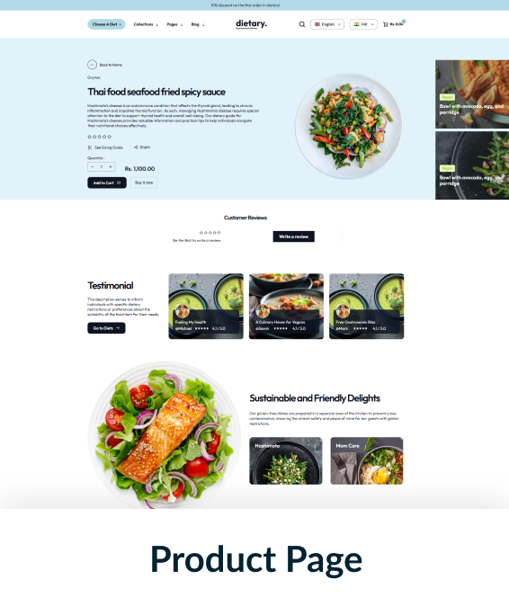 Dietary Shopify Theme