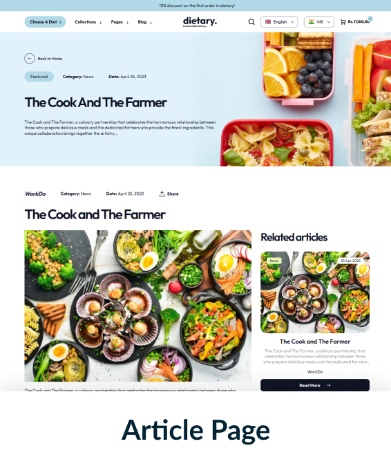 Dietary Shopify Theme