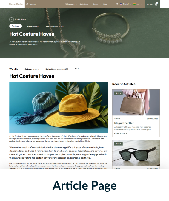 Elegant For Her Shopify Theme