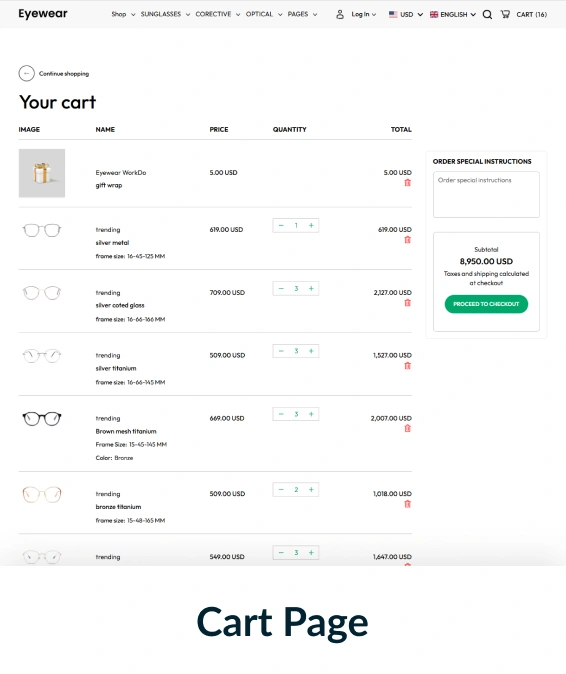 Eyewear Shopify Theme