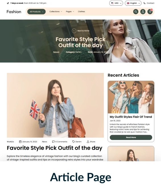 Fashion Shopify Theme