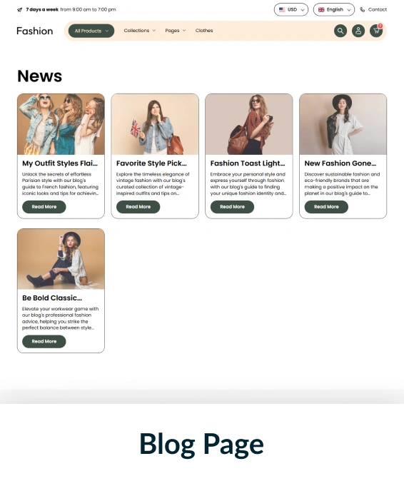 Fashion Shopify Theme