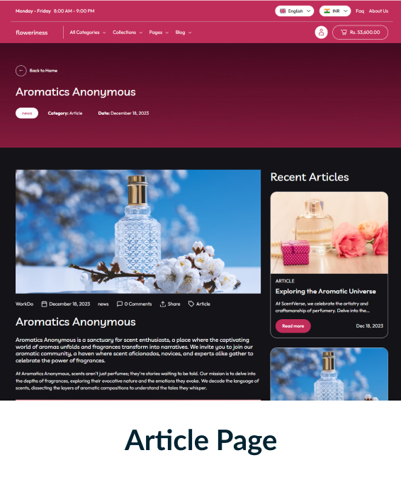 Floweriness Shopify Theme