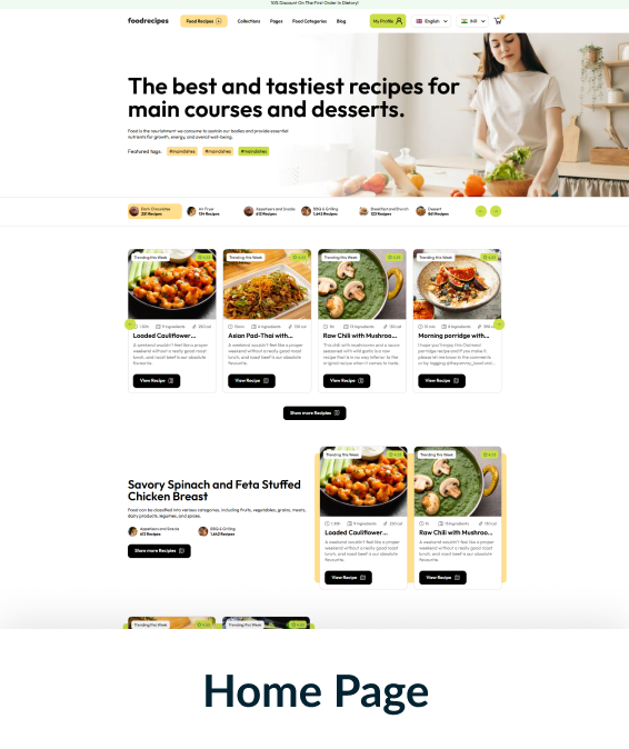 Food Recipes Shopify Theme