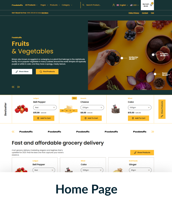 Food Stuffs Shopify Theme