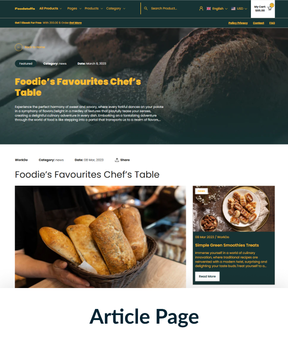 Food Stuffs Shopify Theme
