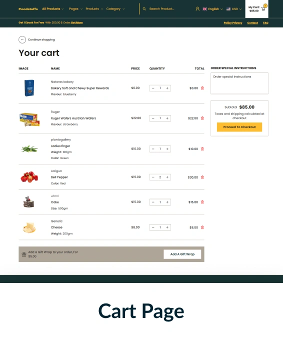 Food Stuffs Shopify Theme