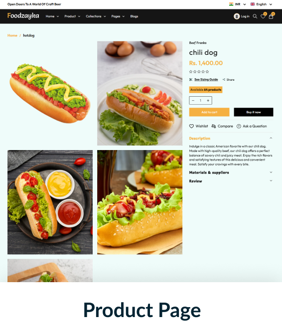 Foodzayka Shopify Theme