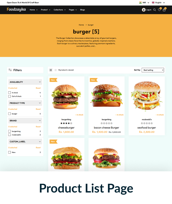 Foodzayka Shopify Theme