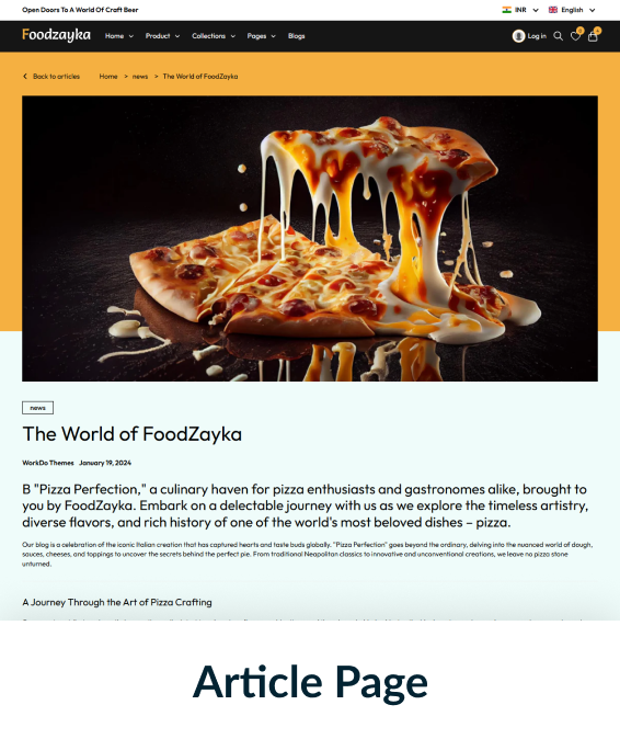 Foodzayka Shopify Theme