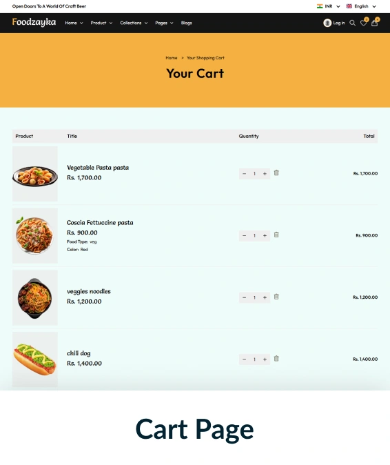Foodzayka Shopify Theme