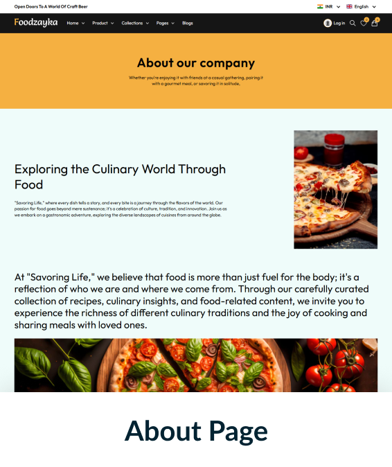 Foodzayka Shopify Theme