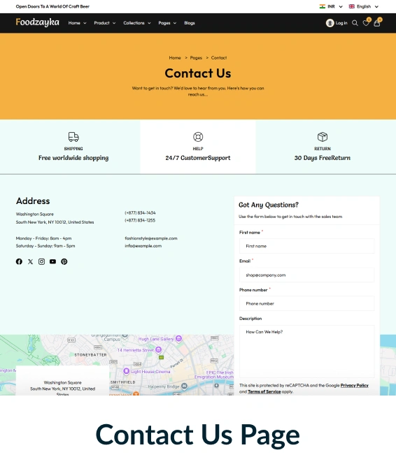 Foodzayka Shopify Theme