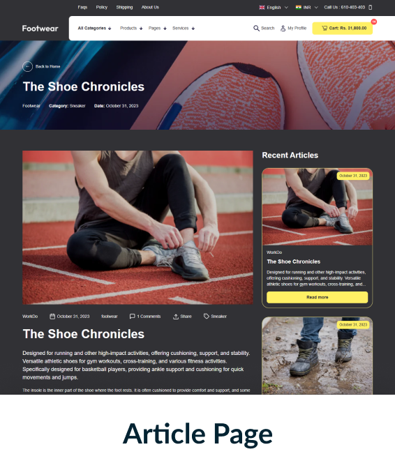 Footwear Shopify Theme